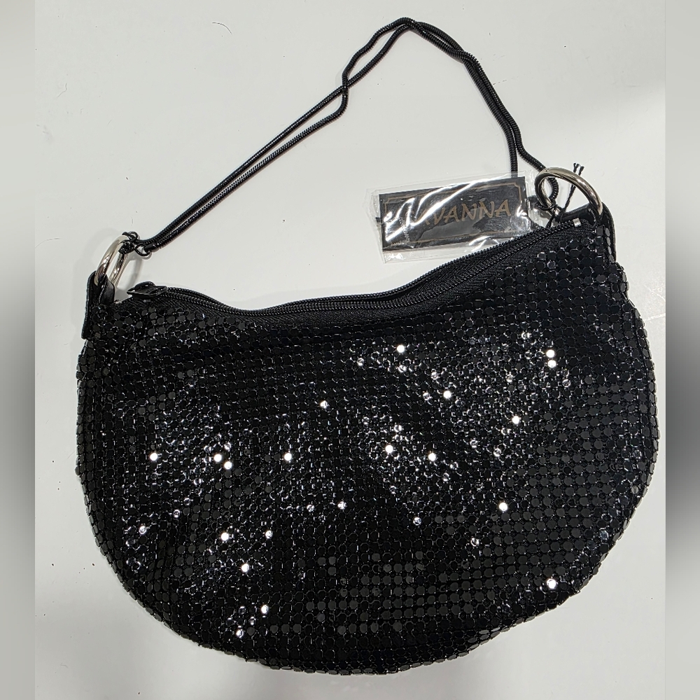 Sparkling Black Evening Bag